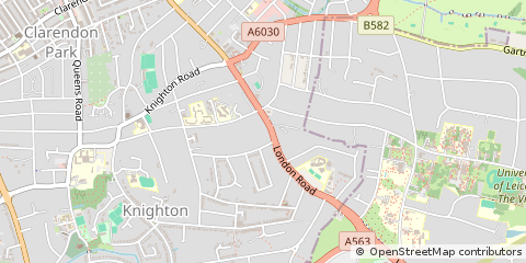 Map of Leicester