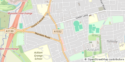 Map of Middlesbrough, Cleveland