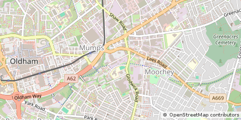 Map of Oldham