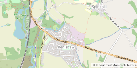 Map of Sheffield, South Yorkshire