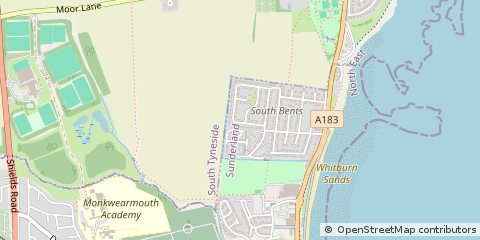 Map of Sunderland, Sunderland Tyne & Wear