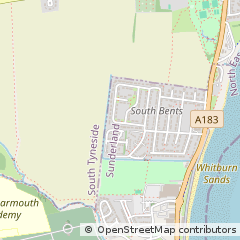 Map of Sunderland, Sunderland Tyne & Wear