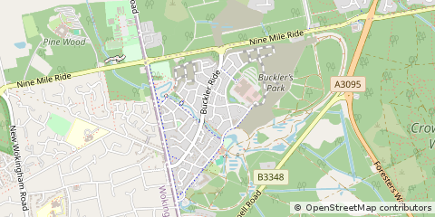 Map of Crowthorne, Berkshire