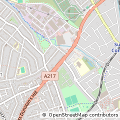 Map of Sutton, Surrey