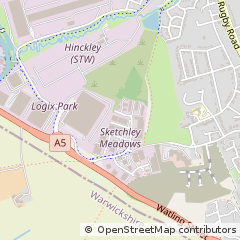 Map of Hinckley, Leicestershire