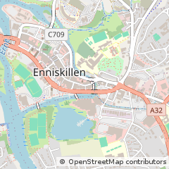 Map of Enniskillen, County Fermanagh