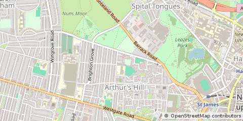Map of Newcastle Upon Tyne