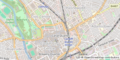 Map of South Glamorgan