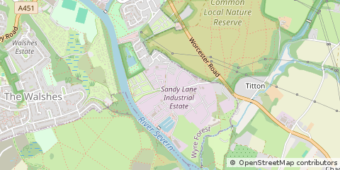 Map of Stourport,, Worcestershire