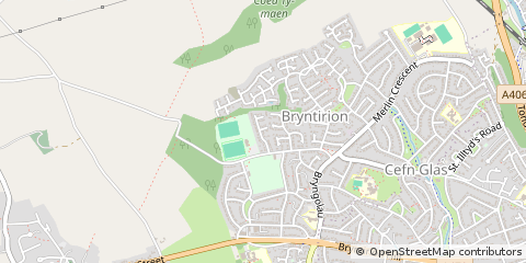 Map of Bridgend