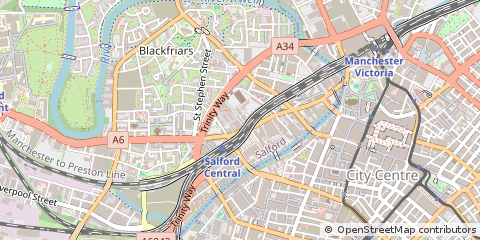 Map of Manchester