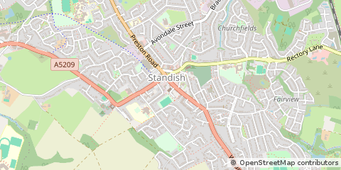 Map of Wigan