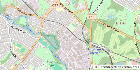 Map of Mitcham