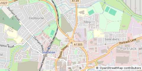 Map of Stockton-on-Tees