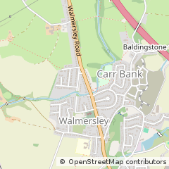 Map of Bury, Lancashire
