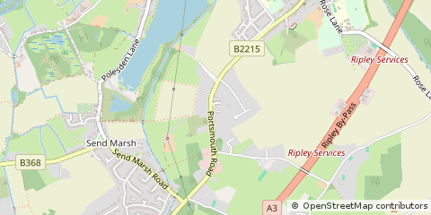 Map of Woking, Surrey