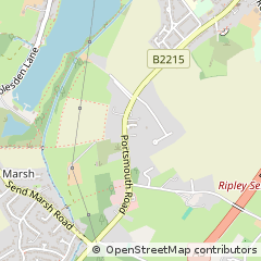Map of Woking, Surrey
