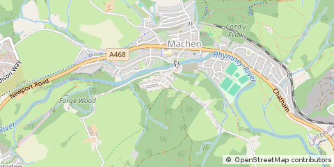 Map of Caerphilly