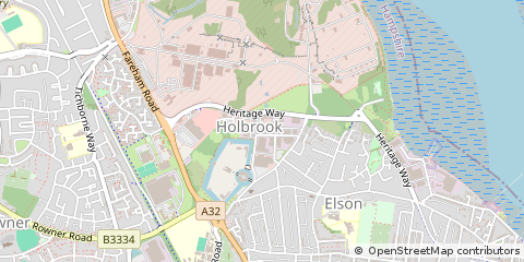 Map of Gosport, Hampshire