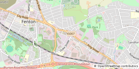 Map of Stoke-on-Trent