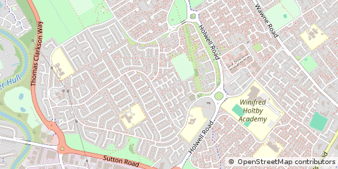 Map of Hull, East Yorkshire