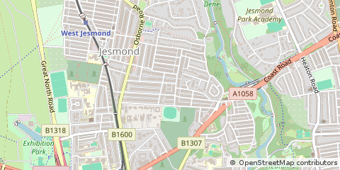 Map of Newcastle Upon Tyne