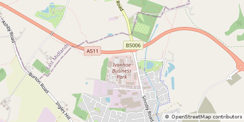 Map of Ashby-DE-LA-Zouch