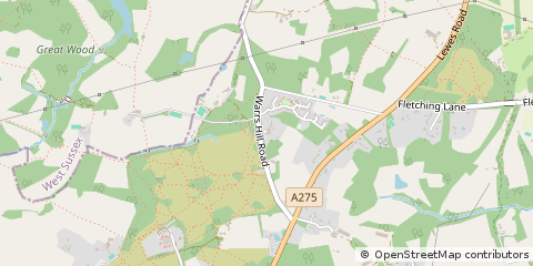Map of Lewes