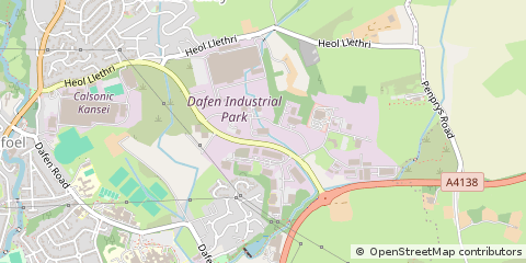 Map of Llanelli