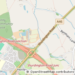 Map of Cheltenham, Gloucestershire