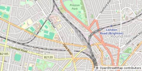 Map of Brighton, East Sussex
