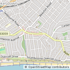 Map of Bournemouth, Dorset