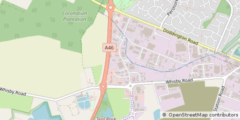 Map of Lincoln, Lincolnshire