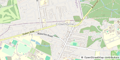 Map of Crowthorne, Berkshire