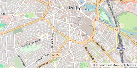 Map of Derby