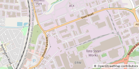 Map of Corby