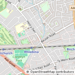 Map of Cardiff