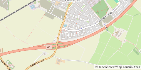 Map of Wallyford, East Lothian