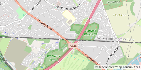 Map of Doncaster