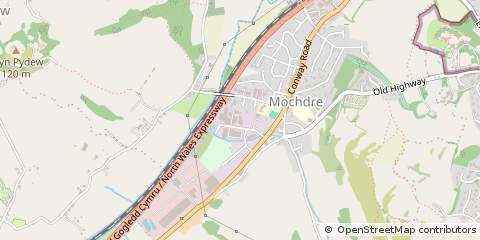 Map of Colwyn BAY, Conwy