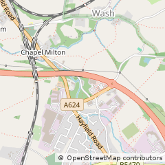 Map of Chapel-EN-LE-Frith, Derbyshire