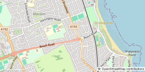 Map of North Shields