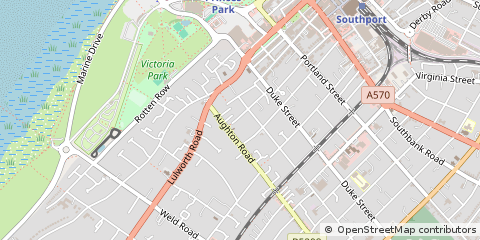 Map of Southport