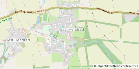 Map of Wantage, Oxfordshire