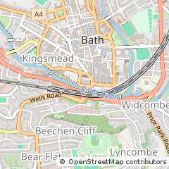 Map of Bath, Somerset