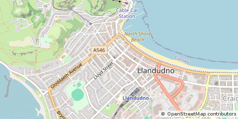 Map of Llandudno, Conwy