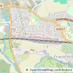 Map of Taunton, Somerset