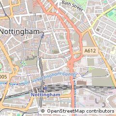 Map of Nottingham, Nottinghamshire
