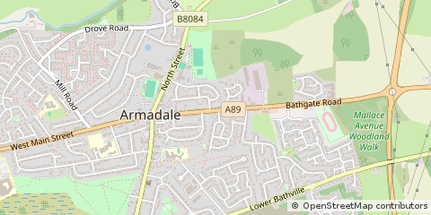 Map of Bathgate, Aberdeenshire