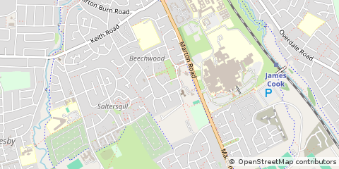 Map of Middlesbrough, Cleveland